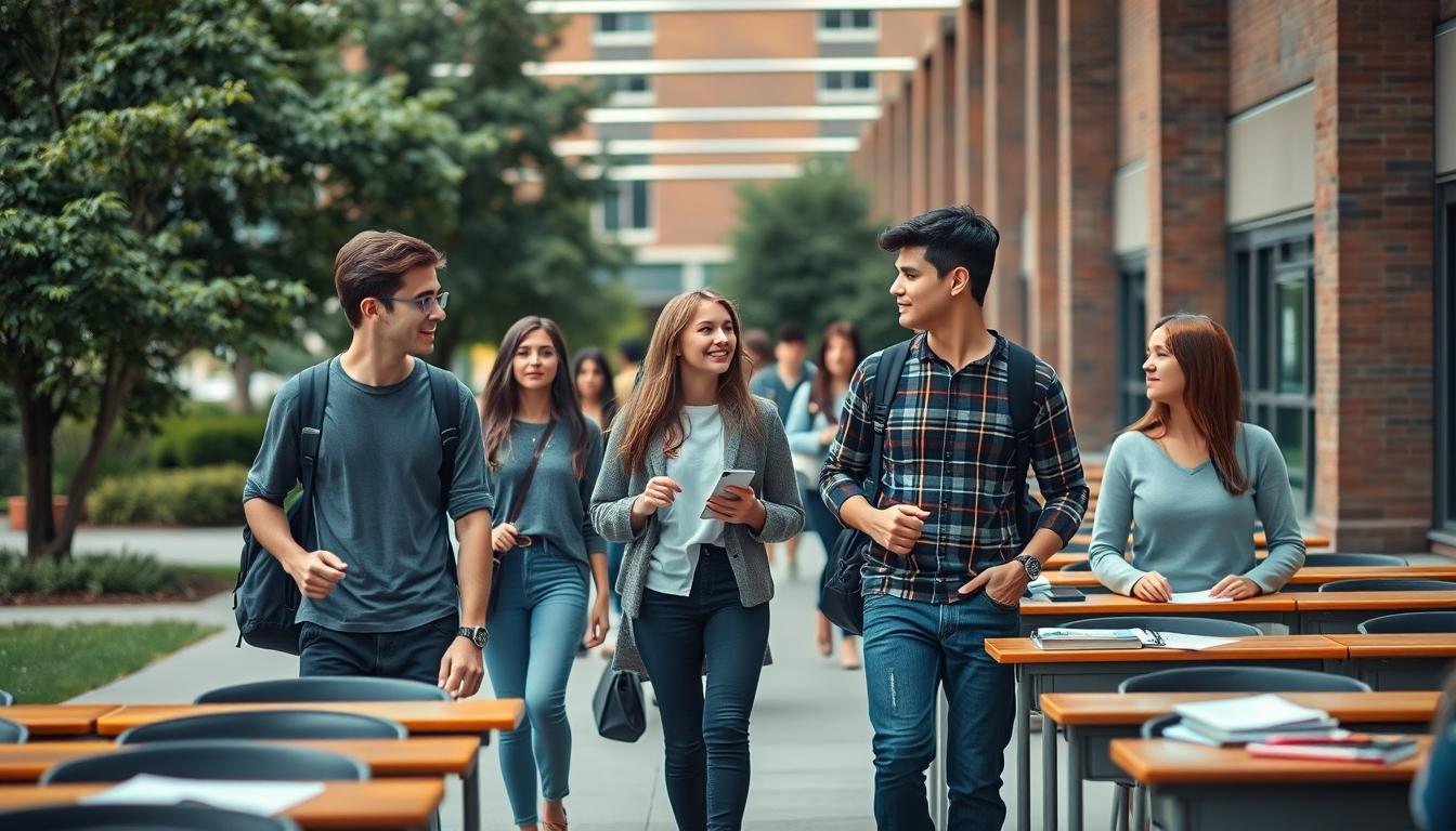 Student developing practical and academic skills