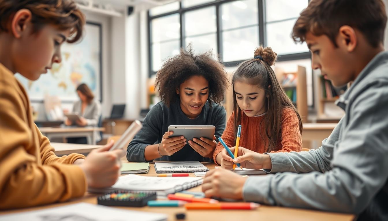 Student using online courses for flexible education